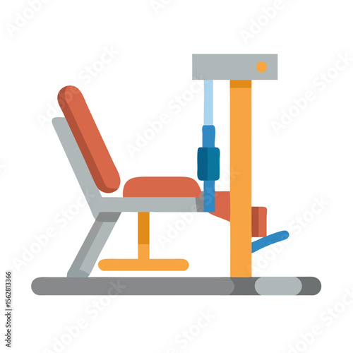  Innovative Leg Press Machine Icon. Design of Fitness and Gym Icons.