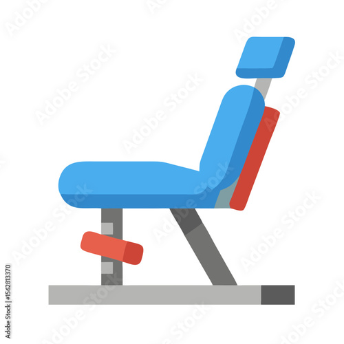  Versatile Leg Press Machine Icon. Design of Fitness and Gym Icons.