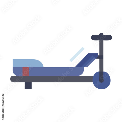  Magnetic Rowing Machine Icon. Design of Fitness and Gym Icons.