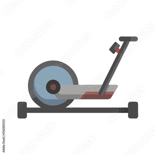  Versatile Magnetic Rowing Machine Icon. Design of Fitness and Gym Icons.