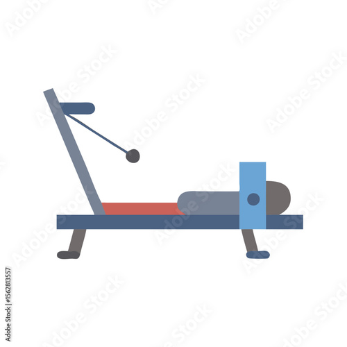  Innovative Magnetic Rowing Machine Icon. Design of Fitness and Gym Icons.