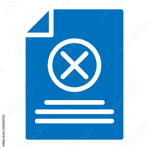 cancel document icon