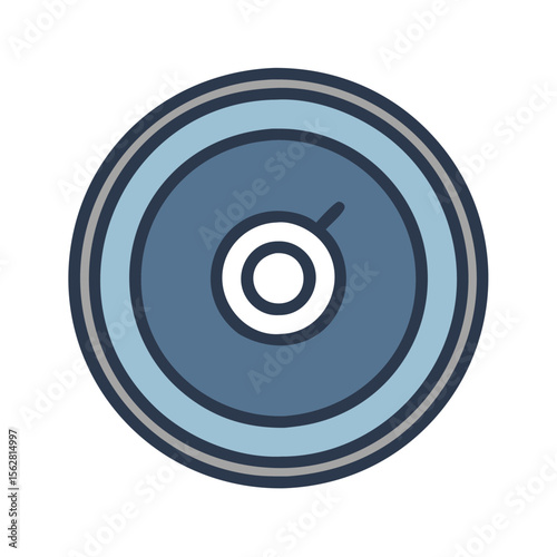  Versatile Olympic Bumper Plates Icon Design. Design of Fitness and Gym Icons.