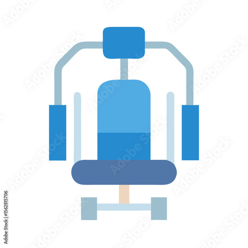  Fitness Adjustable Pec Deck Machine Icon. Design of Fitness and Gym Icons.
