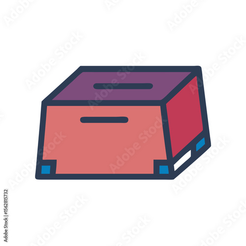  Adjustable Plyo Jump Box Icon. Design of Fitness and Gym Icons.