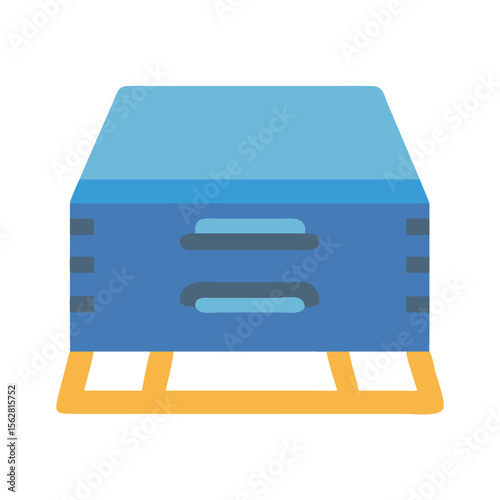  Dynamic Plyo Jump Box Icon for Workouts. Design of Fitness and Gym Icons.