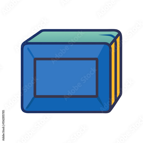  Dynamic Plyo Soft Box Icon for Workouts. Design of Fitness and Gym Icons.