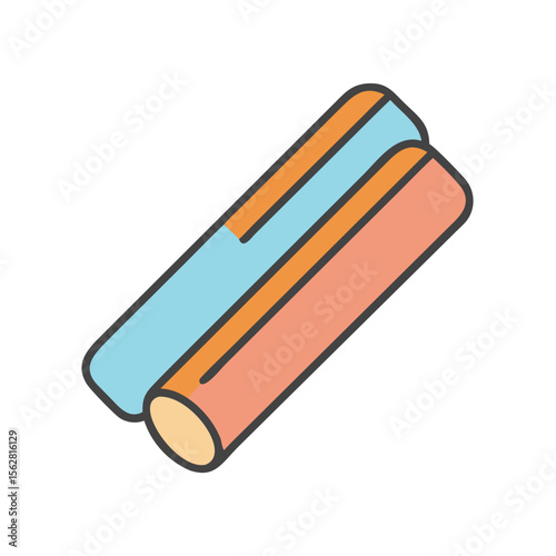  Effective Powerlifting Chalk for Strength Competitions. Design of Fitness and Gym Icons.