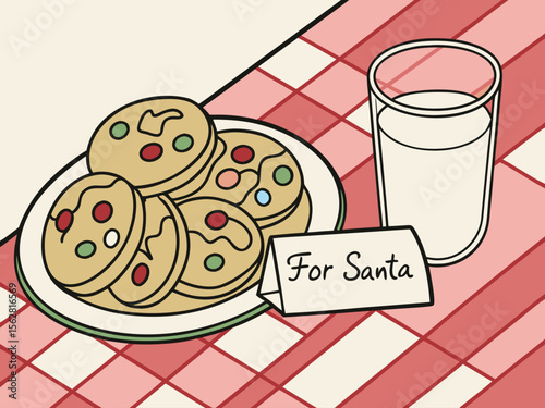 Cookies And Milk For Santa