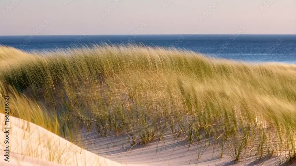 Coastal dunes and ocean view Coastal dunes and ocean view