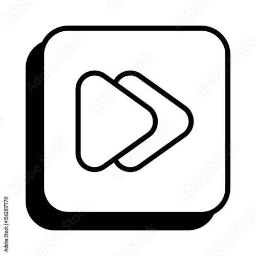 Forward Icon in Line Style