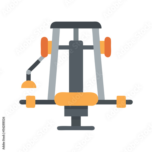  Effective Seated Row Machine Icon. Design of Fitness and Gym Icons.