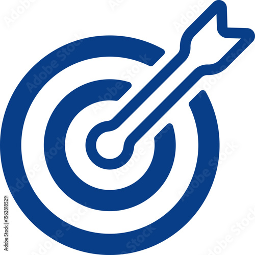 Modern Business Strategy Icon – Corporate Planning, Growth Vision, Success Roadmap, Strategic Development, Management Concept