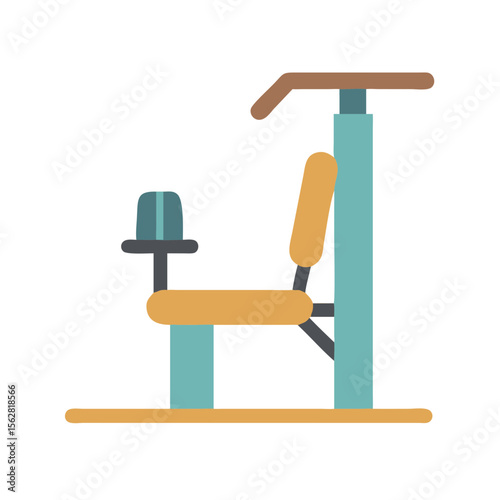  Versatile Seated Row Machine Icon. Design of Fitness and Gym Icons.