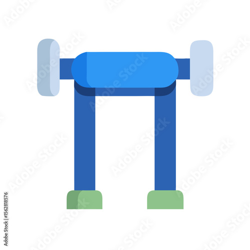  Effective Shoulder Press Bar Design. Design of Fitness and Gym Icons.