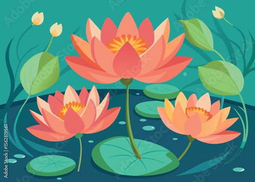 water lily flower