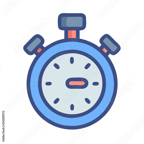  Digital Weighted Gym Stopwatch for Timing Workouts. Design of Fitness and Gym Icons.