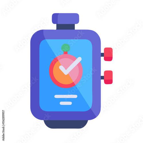  High-Performance Digital Workout Stopwatch. Design of Fitness and Gym Icons.