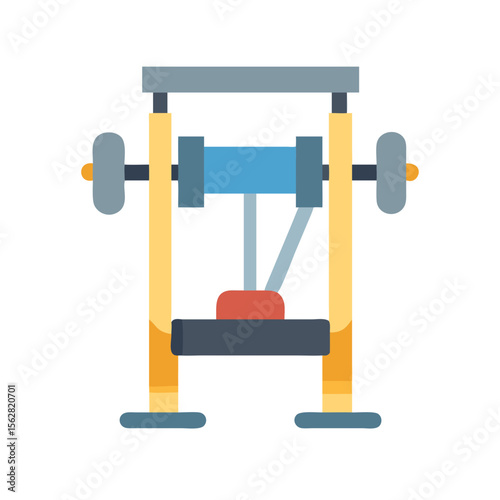  Dynamic Smith Machine Icon. Design of Fitness and Gym Icons.