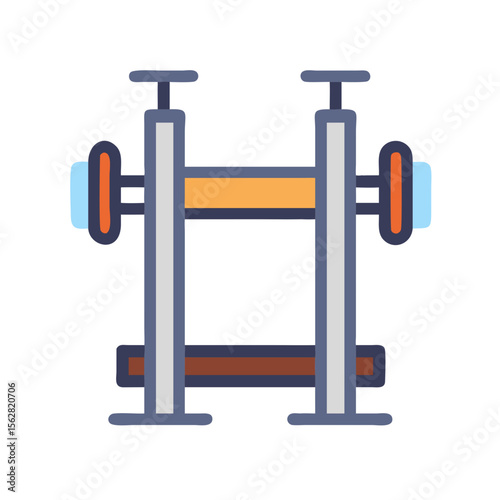  Innovative Smith Machine Icon. Design of Fitness and Gym Icons.