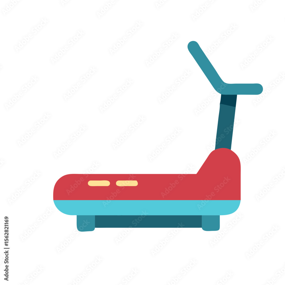 Fototapeta premium Fitness Treadmill Icon for Cardio Training. Design of Fitness and Gym Icons.