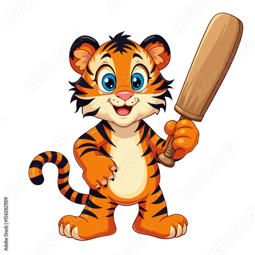 cartoon tiger vector illustration