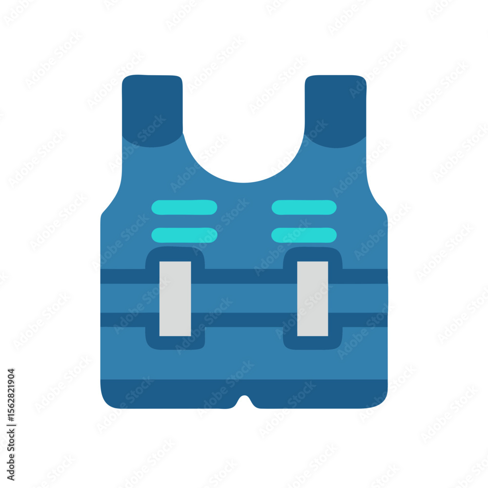 Obraz premium Dynamic Weighted Vest Icon. Design of Fitness and Gym Icons.