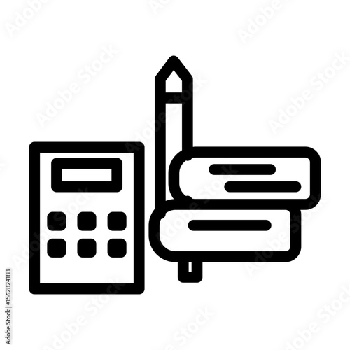 school material line icon