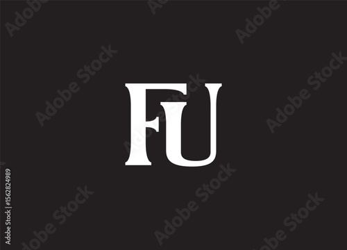 FU Letter Logo Design – Modern and Creative Monogram for Branding Identity
