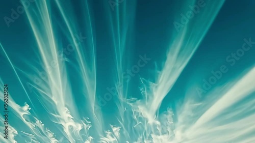 blue sky with clouds movement in the day