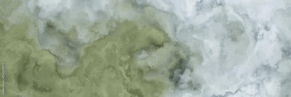 Obraz premium Abstract marble texture. Geen and white stone surface background.
