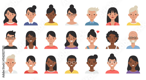 Vector Icon Set of Avatars and User Placeholders – Minimalist Profile and Dummy Icons Collection