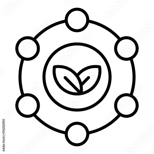 Antioxidants icon. Vector line icon