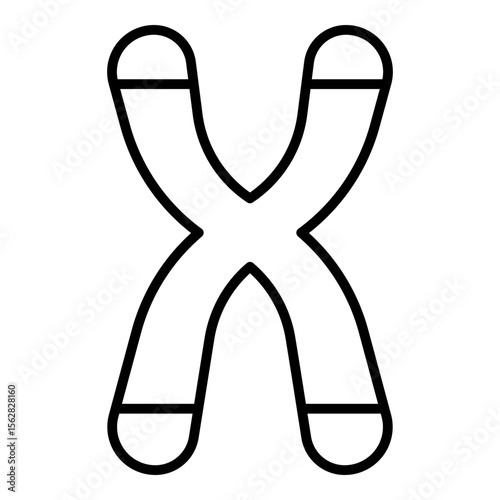 Chromosome icon. Vector line icon