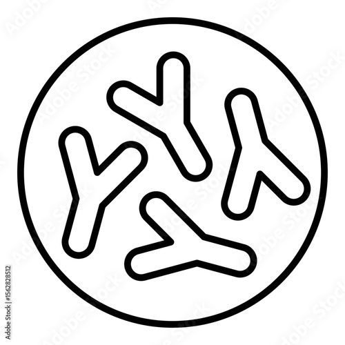 Probiotics icon. Vector line icon
