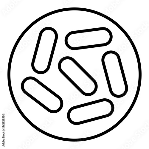 Probiotics icon. Vector line icon