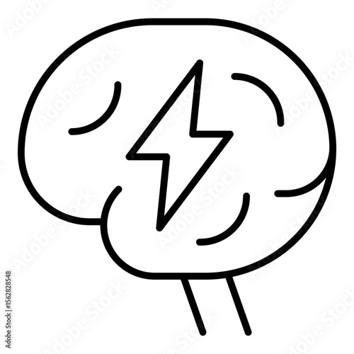 Sympathetic nervous system icon. Vector line icon