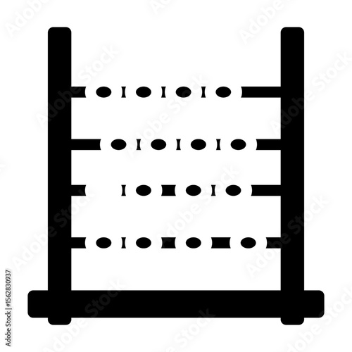 abacus glyph icon