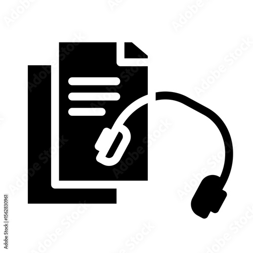 audio course glyph icon