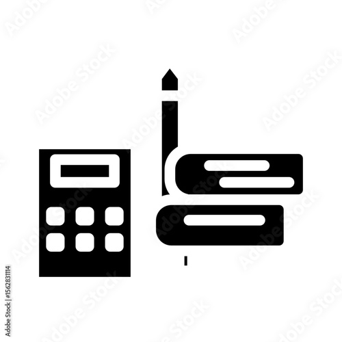 school material glyph icon