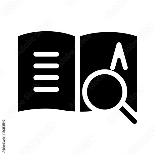 search book glyph icon