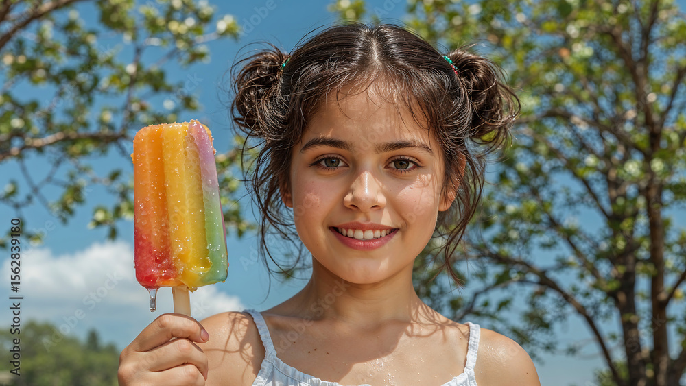 girl with ice cream girl with ice cream