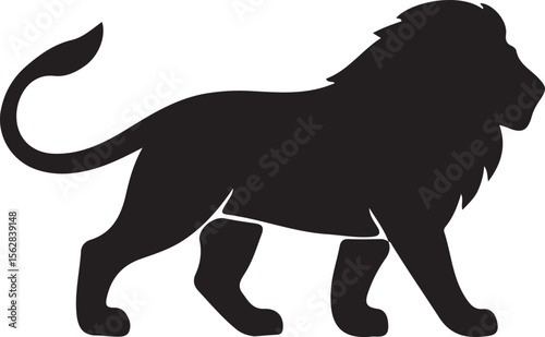 Lion Silhouette Vector Design 