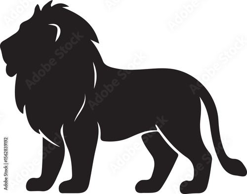Lion Silhouette Vector Design 