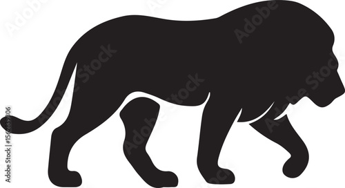 Lion Silhouette Vector Design 