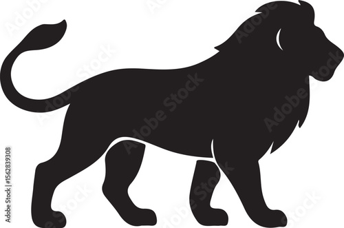 Lion Silhouette Vector Design 