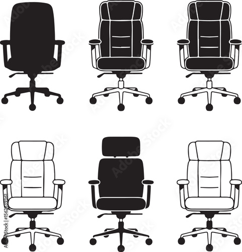 Chair silhouette vector illustration