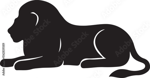 Lion Silhouette Vector Design 