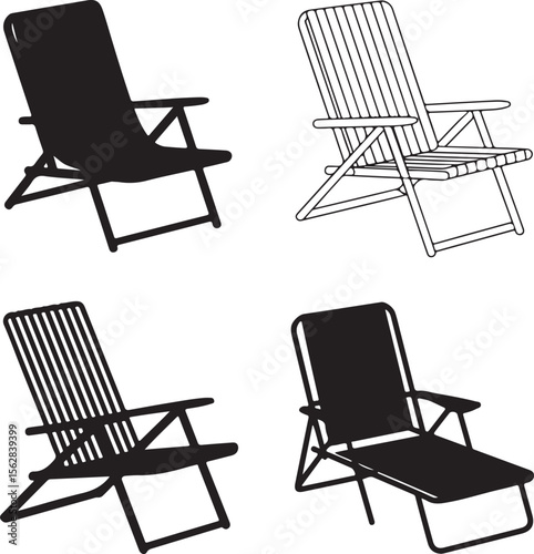 Chair silhouette vector illustration