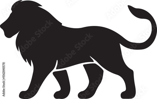 Lion Silhouette Vector Design 